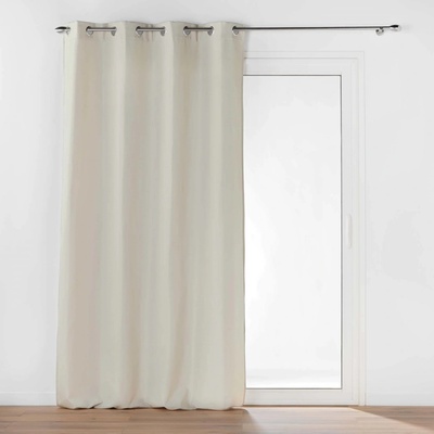 Douceur d'intérieur Závěs s kroužky VELVET, izolační, vrstva dvojitého mikrovlákna, 135 x 260 cm, béžový béžová