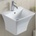 Inter Ceramic Мивка за баня Смарт 48, 5х43 см, с полуконзола за стена, бяла (4837 cb)