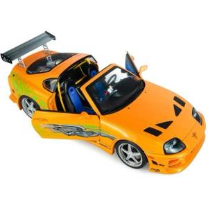 Solido 1: 18 Toyota Supra Mk4 (A80) БЪРЗИ И ЯРОСТНИ 1 - БРАЙЪН ОТВОРЕН ПОКРИВ - 2001