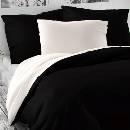 Kvalitex satén obliečky Luxury Collection čiernaxbiela 200x240 2x70x90