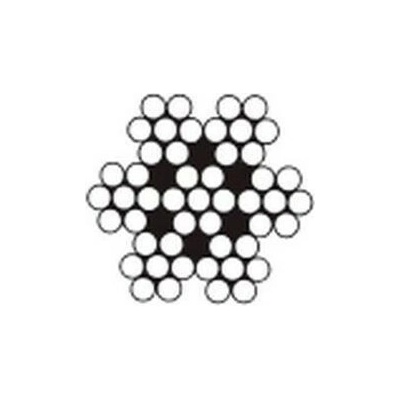 lanko 3/4 (3mm ocel, 4mm celkem) ZINEK +PVC (cívka100m) 6x7 drátů DIN 3055 – Zboží Mobilmania