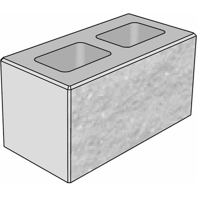 CSB CSBLOK 20 40 x 20 x 20 cm Šedá protistranně štípaná (pal. 50 ks)