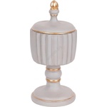 Eurolamp Декоративна кутия 21x9 см, сива/златиста (EU0748)