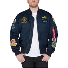 Alpha Industries MA-1 Pilot zimná bunda black rep blue ovd modrá