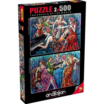 Image 1 of Anatolian - Puzzle 2x500 Colorful Notes - 500 piese