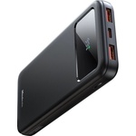 Mcdodo Външна батерия (MC-4220) - Mcdodo - Type-C + 2x USB-A, 10000mAh, 22.5W, LED дисплей - Черно