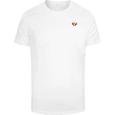 Mister Tee Тениска Double Hearts Pride Tee white XXLUB-MT3362-00220 - Тъмносив, размер M