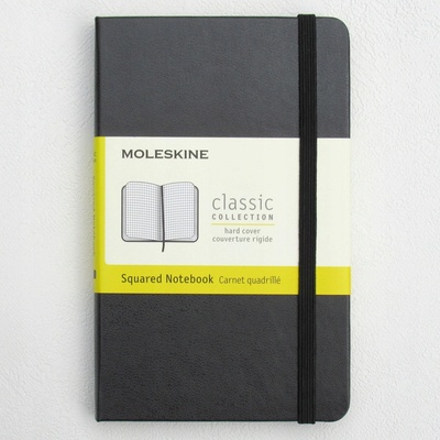 Moleskine Zápisník tvrdé dosky A6 štvorčekový čierny