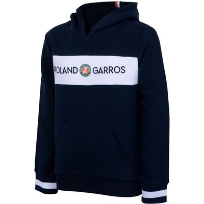 Блуза за момчета Roland Garros Sweat Capuche Colour Block - Син