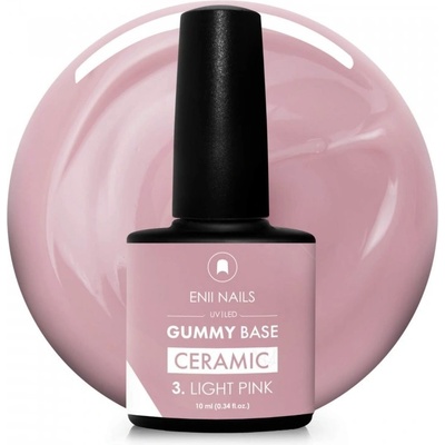 Enii Nails Gummy Base Ceramic 3 Light pink 10 ml