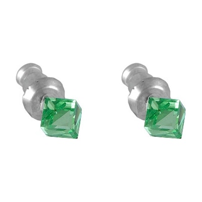 JSB Swarovski Elements kostka 713864 pecky peridot světle zelené