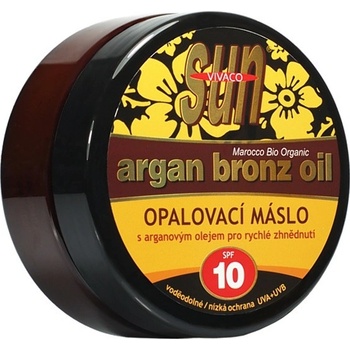 VIVCO Opalovací máslo s BIO arganovým olejem SPF 10 SUN VITAL 200 ml