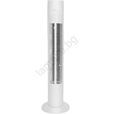 EUROLAMP Колонен вентилатор 50w/230v 83 см бял + дистанционно управление (eu0714)