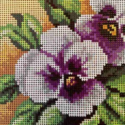 Předloha vyšívací Maceška 15x15cm – Zboží Dáma