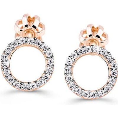 Cutie Jewellery náušnice z ružového zlata Z60240-30-10-X-4