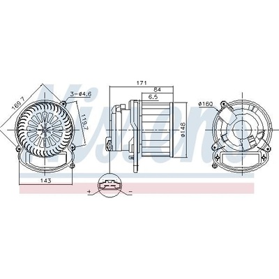 vnitřní ventilátor NISSENS 87635