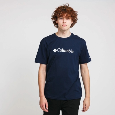 Columbia pánske tričko CSC Basic Logo short sleeve tmavo modré dark mountain
