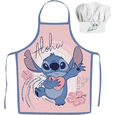 Max-fashion KFT Dětská zástěra LILO S ATITCH aloha set s čepicí