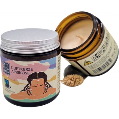 Fair Squared Scented Candle Apricot 80 g