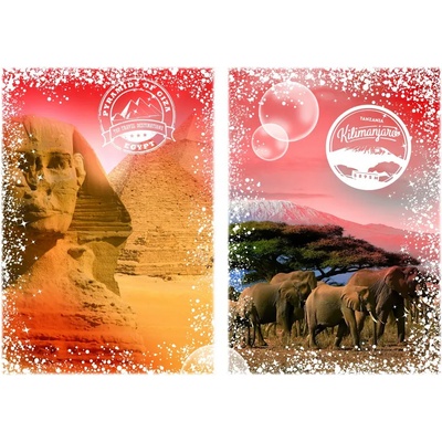 Grafika - Puzzle Travel around the World - Egypt, Kenya 1000 - 1 000 piese