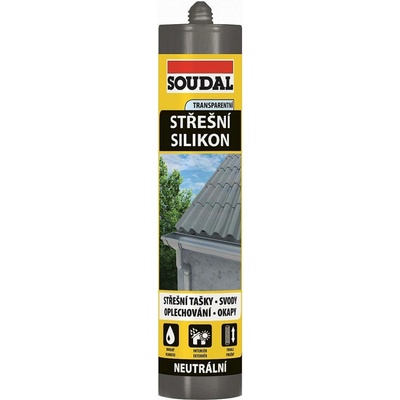 Soudal Střešní tmel – silikon, transparentní, 280 ml 1213300