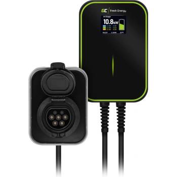 Green Cell Wallbox Green Cell EV PowerBox RFID 22kW charger with a Type 2 socket (EV15RFID)