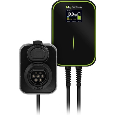 Green Cell Wallbox Green Cell EV PowerBox RFID 22kW charger with a Type 2 socket (EV15RFID)