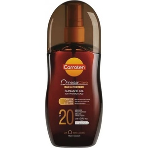 Carroten Слънцезащитно масло С ? мастни киселини, Carroten Omega Care Tan & Protect Oil SPF20 125ml
