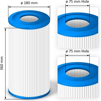 Crystalline Pool Spa Filter Filtrační kartuše SC818