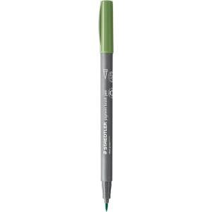 STAEDTLER Флумастер Staedtler Pigment Brush 371, масл. зелен57 (31656-А-МАСЛ.ЗЕЛЕН)