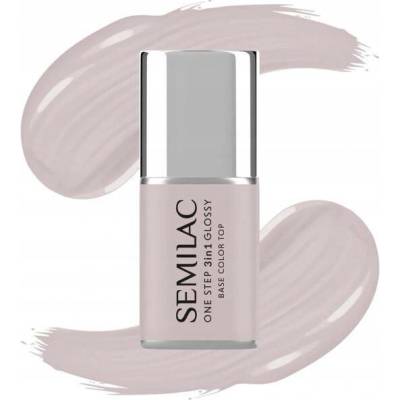 Hybridní lak Semilac Růžový One Step 3v1 Glossy 7ml S610 Barely Pink