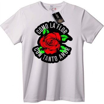 NOONEBRAND Тениска Червена Роза 'Като Цветето' - 3XL, Black