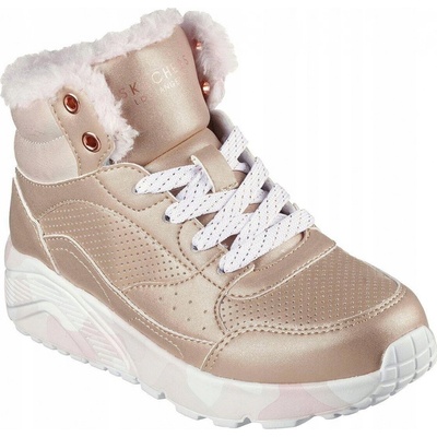 Skechers kotníková zimní obuv Uno Lite Camo Dazzle 310485L zlatá