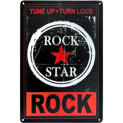 Plechová cedula Rock STAR