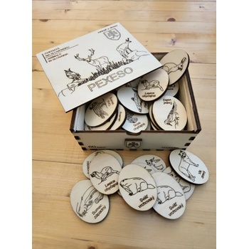 Image 1 of Danson - Puzzle Drevené pexeso Zvieratá na Slovensku - 1 - 39 piese