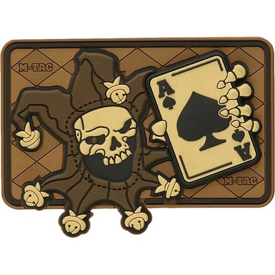 Nášivka M-Tac Joker 3D PVC - Coyote