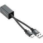 LDNIO Кабел тип ключодържател за всички устройства с USB-C конектор (10 см) - LDNIO LC98 Durable USB-C to USB-A Cable 2.4A (тъмносив) (LC98)