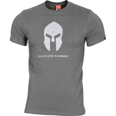Tričko Pentagon Spartan Helmet sivé
