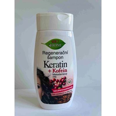 BC Bione Cosmetics Keratin kofein regenerační šampon Macadamia Oil 250 ml
