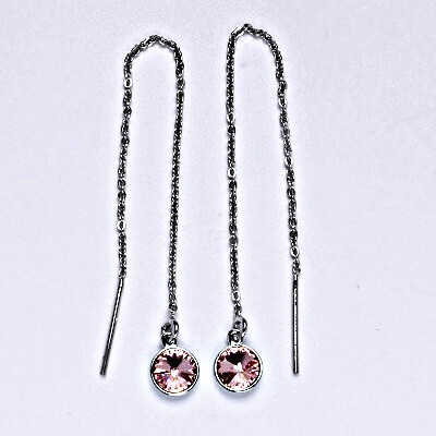 Čištín řetízkové protahovací se Swarovski krystalem light rose NŘ 1336