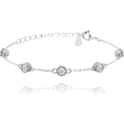 Minet stříbrný se zirkony JMAS8022SB19