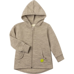 Engel Детско вълнено яке Engel Kid's Kapuzenjacke Wool jacket - Birke Melange - размер 128 (EU) (703-8093-0113)
