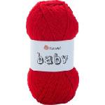 YARNART Baby 576 Red Плетива прежда (Baby 576)