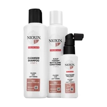 Nioxin System 3 Trial Kit комплект За фина и боядисана коса 150 ml + 150 ml + 50 ml