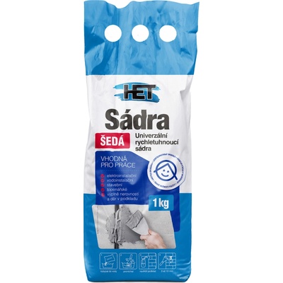 HET Sadra štukatérska šedá 1kg