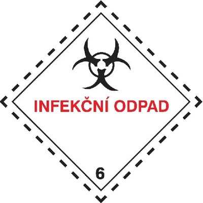 Značka Infekčné látky TR. 6.2 (infekčný odpad)