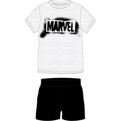 Marvel 5304428 pánské pyžamo krátké bílo černé