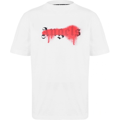 Тениска PALM ANGELS Men's London T-Shirt - White Red