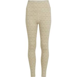 Icebreaker Дамско мериносово термобельо Icebreaker Women's Merino 260 Oasis Leggings Alpine Geo Merino base layer - Undyed / Cumin / J (115-2830-0212)
