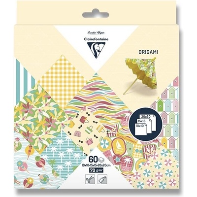 Clairefontaine Sada papírů Origami Riviera 60 listů